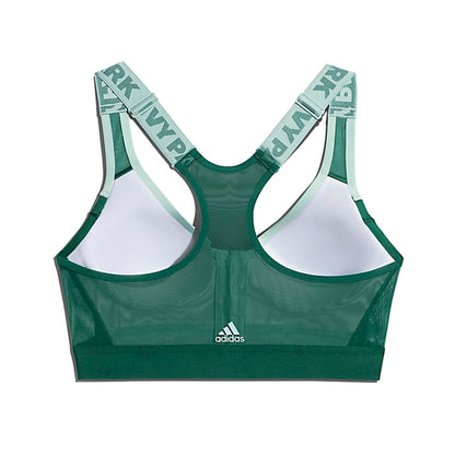 adidas Ivy Park Medium Support Zip Bra (Plus Size) Green Tint/Dark Green