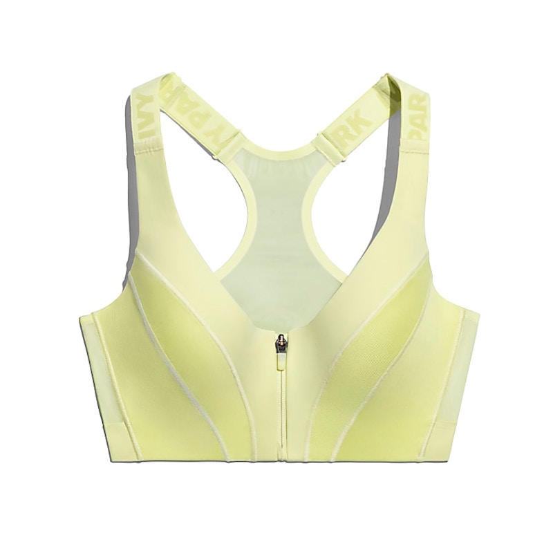 adidas Ivy Park Medium Support Zip Bra (Plus Size) Yellow Tint