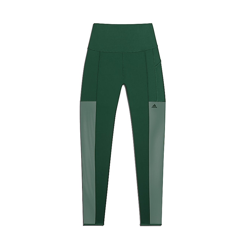 adidas Ivy Park Mesh 3-Stripes Tights Dark Green