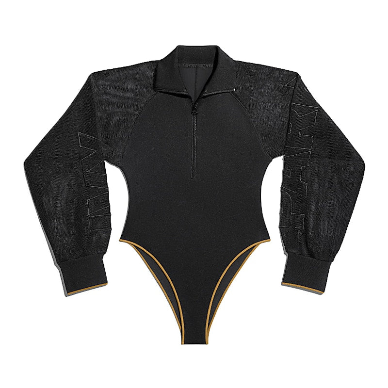 adidas Ivy Park Mesh Sleeve Bodysuit Black/Mesa
