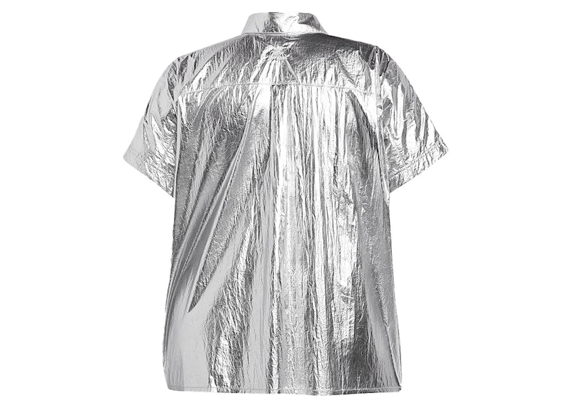 adidas Ivy Park Metallic Shirt (Plus Size) Silver Metallic
