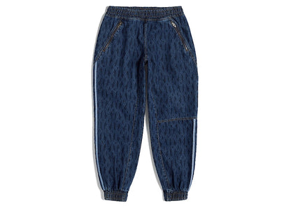 adidas Ivy Park Monogram Denim Track Pants (All Gender) Dark Denim