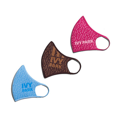 adidas Ivy Park Monogram Face Covers (3-Pack) Bold Pink/Night Red/Light Blue