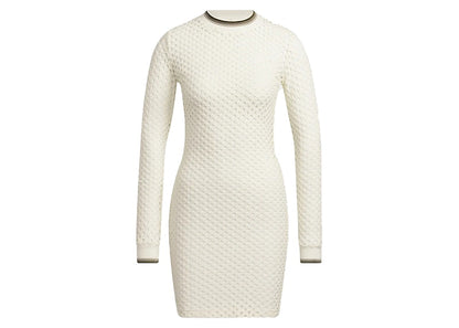 adidas Ivy Park Open Mesh Long Sleeve Mini Dress Off-White