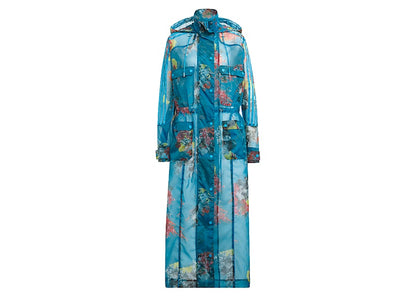 adidas Ivy Park Printed Organza Jacket Crystal AOP/Shock Cyan