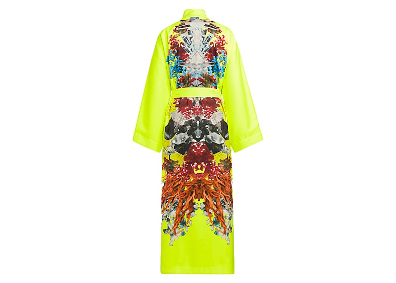 adidas Ivy Park Printed Satin Robe (All Gender) Solar Yellow