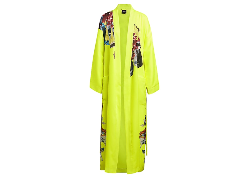 adidas Ivy Park Printed Satin Robe (All Gender) Solar Yellow