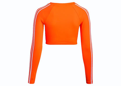 adidas Ivy Park Rash Guard Top (Plus Size) Solar Orange