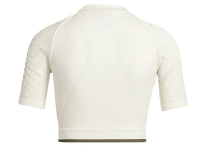 adidas Ivy Park Seamless Crop Top Off-White