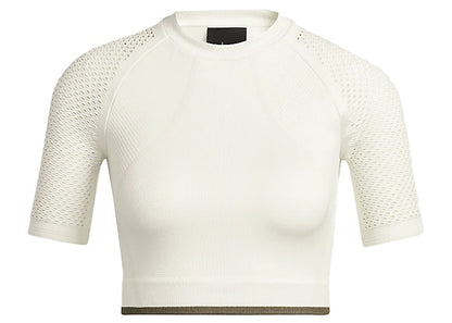 adidas Ivy Park Seamless Crop Top Off-White