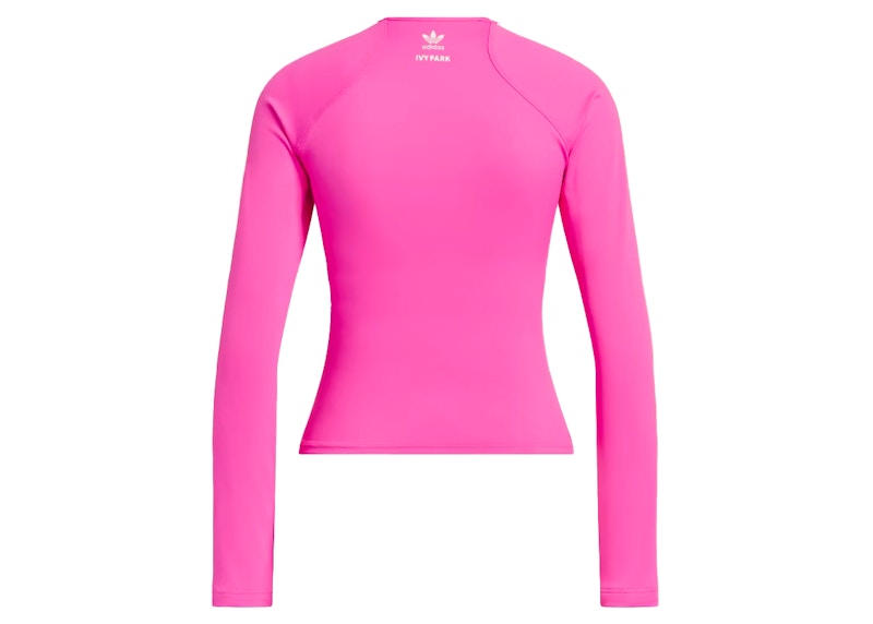 adidas Ivy Park Sequin Star Rash Guard Shock Pink