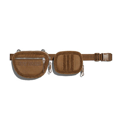 adidas Ivy Park Sherpa Belt Bag Wild Brown