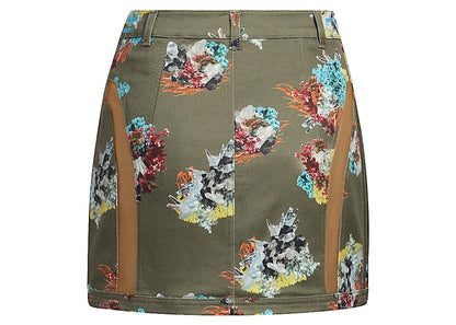 adidas Ivy Park Skirt Crystal AOP/Medium Dark Khaki