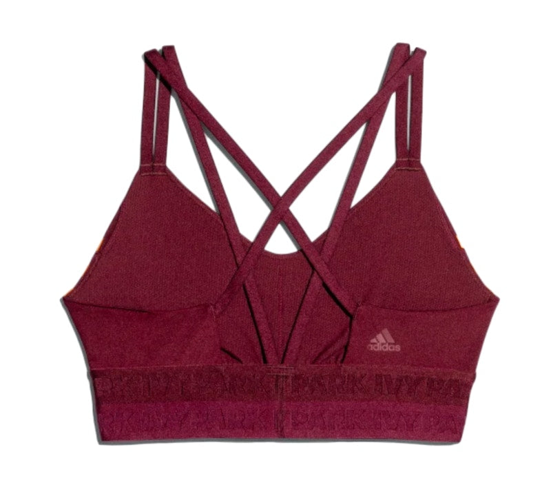 adidas Ivy Park Strappy Cutout Bra Maroon/Amazon Red/Solar Orange
