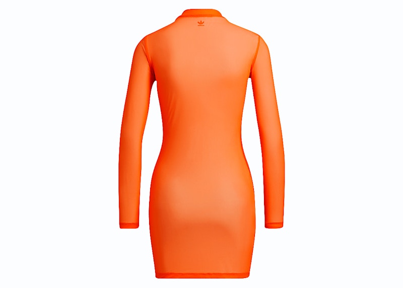 adidas Ivy Park Swim Cover-Up Dress Solar Orange