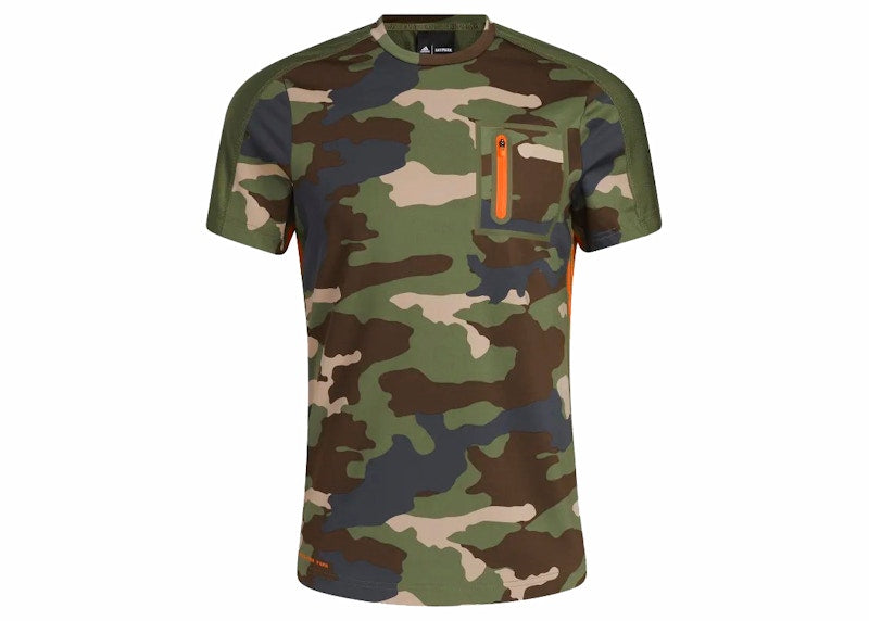 adidas Ivy Park Training Tee Camo Print/Solar Orange