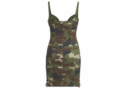 adidas Ivy Park Twill Mini Dress AOP Camo