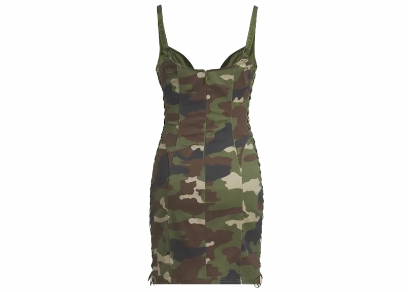 adidas Ivy Park Twill Mini Dress AOP Camo