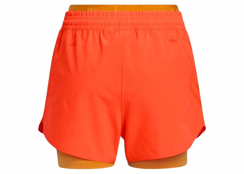 adidas Ivy Park Two-In-One Shorts Solar Orange