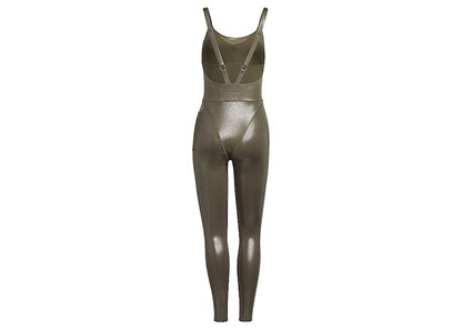 adidas Ivy Park V-Neck Catsuit Medium Dark Khaki