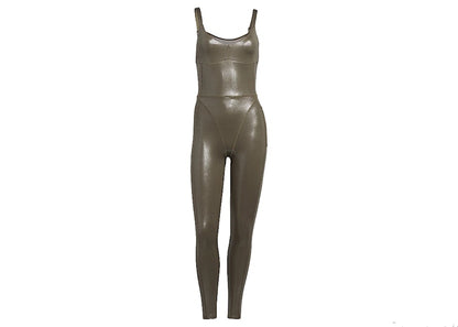 adidas Ivy Park V-Neck Catsuit Medium Dark Khaki