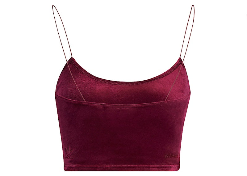 adidas Ivy Park Velour Bralette Cherry Wood