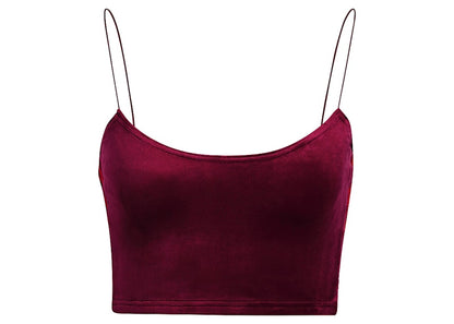 adidas Ivy Park Velour Bralette Cherry Wood