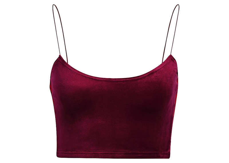 adidas Ivy Park Velour Bralette Cherry Wood