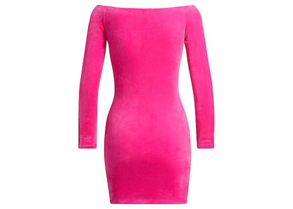 adidas Ivy Park Velour Dress Shock Pink