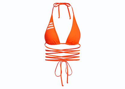 adidas Ivy Park Wrap Bikini Top Solar Orange