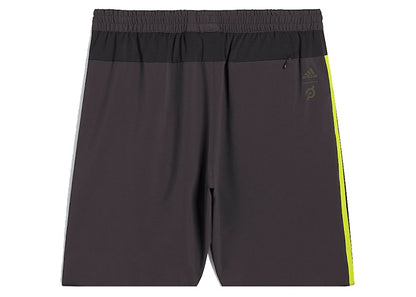 adidas Ivy Park x Peloton Crinkle Nylon Shorts Black/Shock Lime