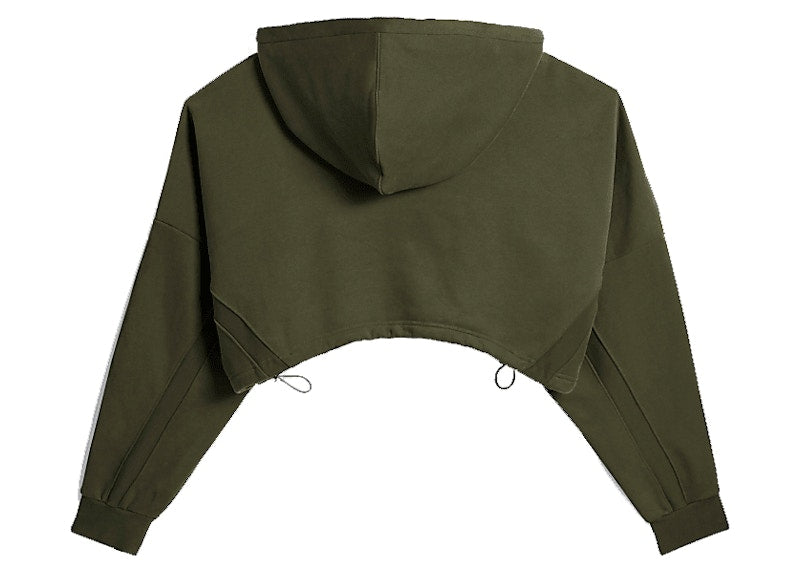 adidas Ivy Park x Peloton Cropped Hoodie Focus Olive