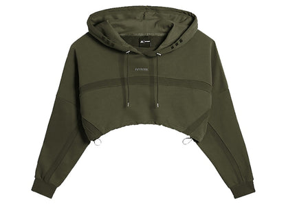 adidas Ivy Park x Peloton Cropped Hoodie Focus Olive