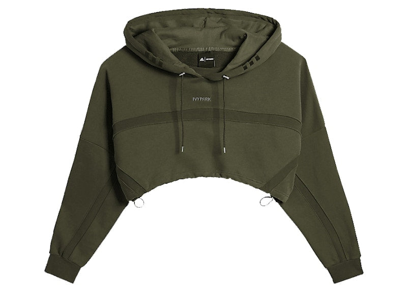 adidas Ivy Park x Peloton Cropped Hoodie Focus Olive