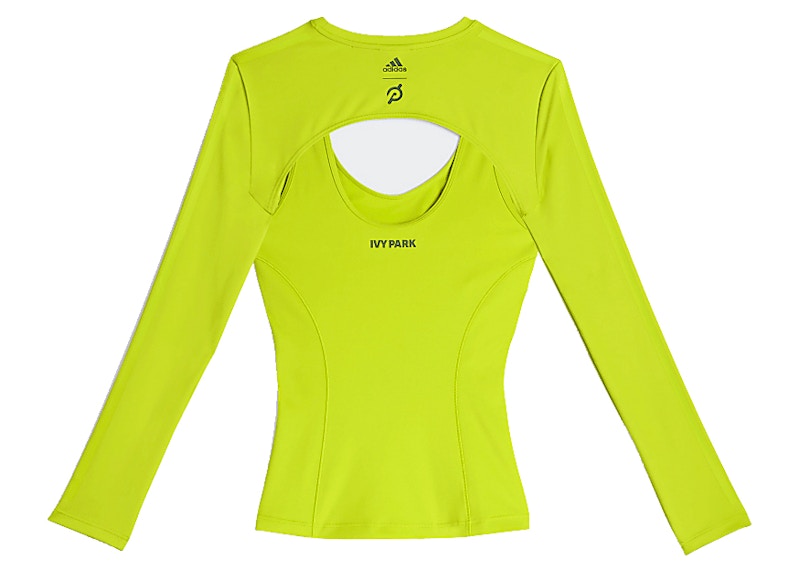 adidas Ivy Park x Peloton Shrug Tank Top Set Shock Lime/Focus Olive