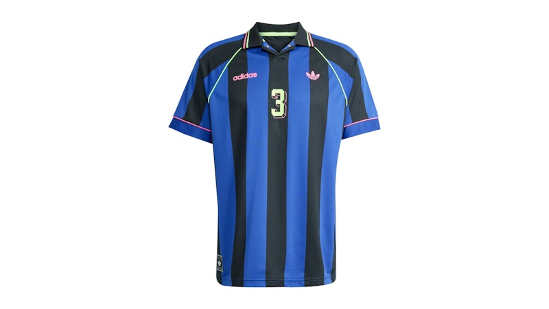 adidas Jacquard Stripe Jersey Semi Lucid Blue Black