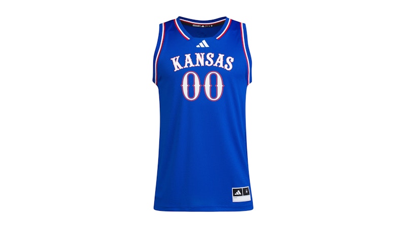 adidas Jayhawks Away Swingman Jersey Kansas Royal Blue White