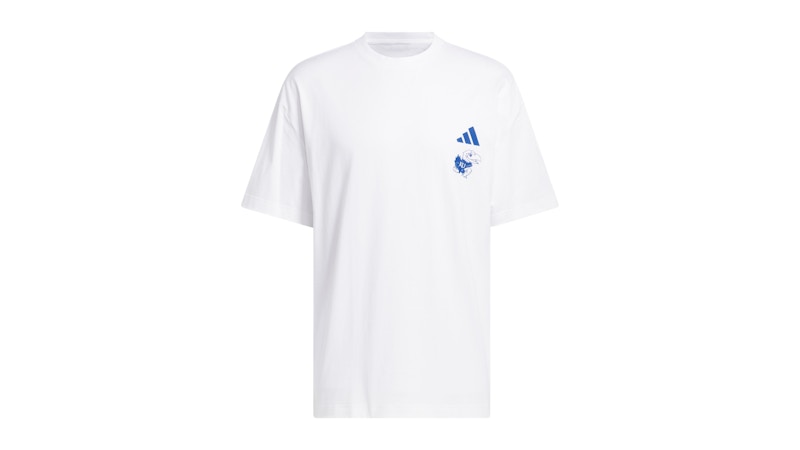 adidas Jayhawks Chapter Tee Kansas White Multi