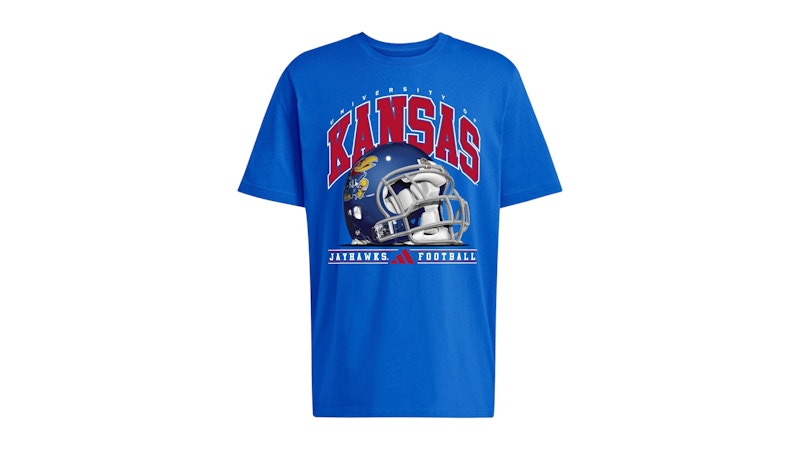 adidas Jayhawks Graphic T-Shirt Kansas Royal Blue Multi