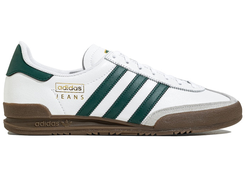 adidas Jeans White Collegiate Green Gum