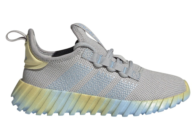 adidas Kaptir Flow Grey Two Glow Blue Powder Yellow (GS)