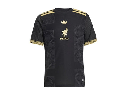 adidas Kids Mexico 25 Gold Jersey Black