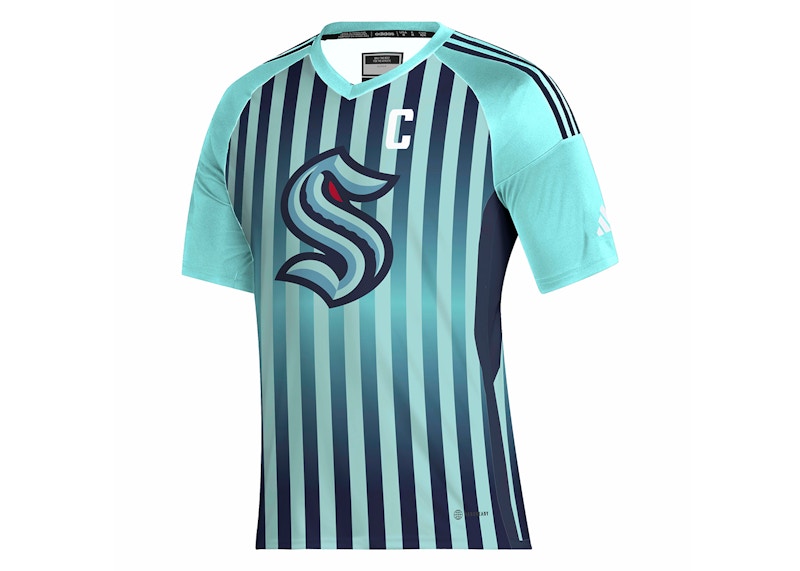 adidas Kraken Soccer Tee Energy Aqua/Night Navy/White/Nhlskr52d