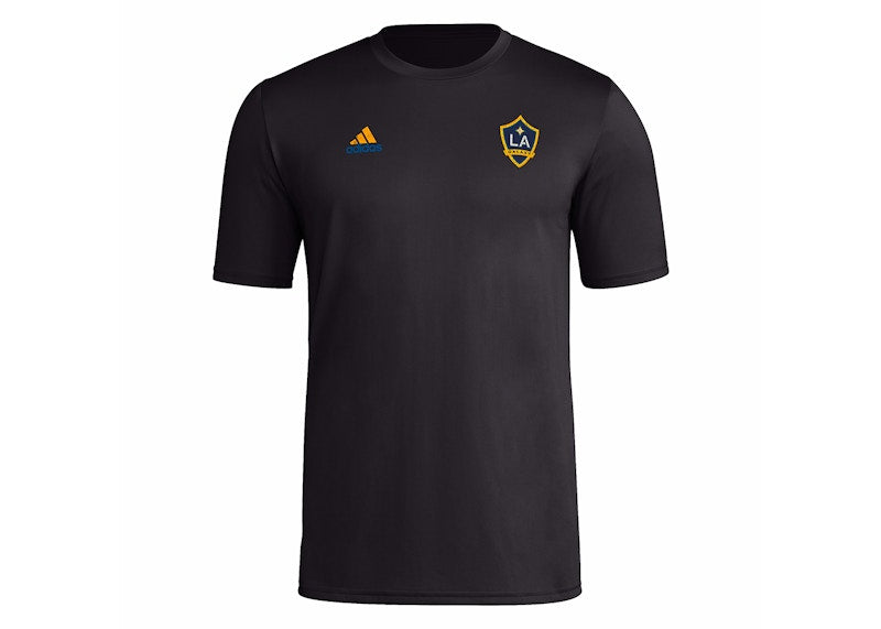 adidas LA Galaxy Short Sleeve Pre-Game Tee Black/Multi
