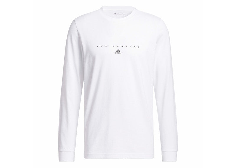 adidas LA Graphic Long Sleeve Tee White