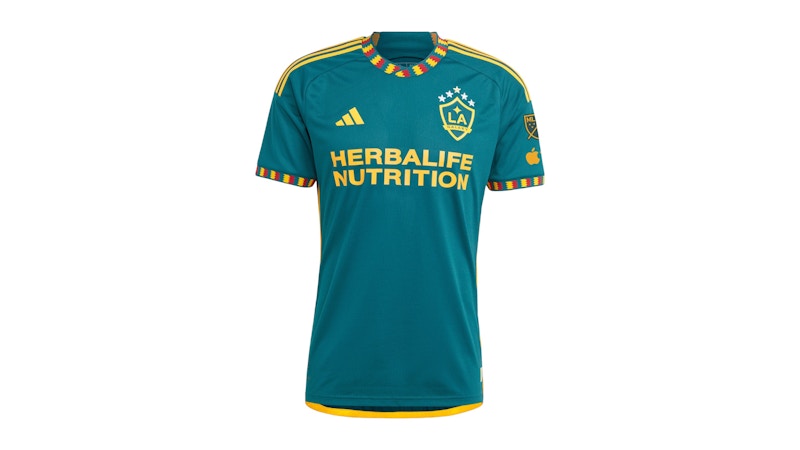adidas La Galaxy 2023 La Kit Authentic Jersey Green