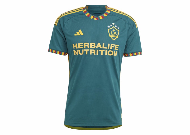 adidas La Galaxy 23/24 Away Authentic Jersey Mystery Green/Team College Gold
