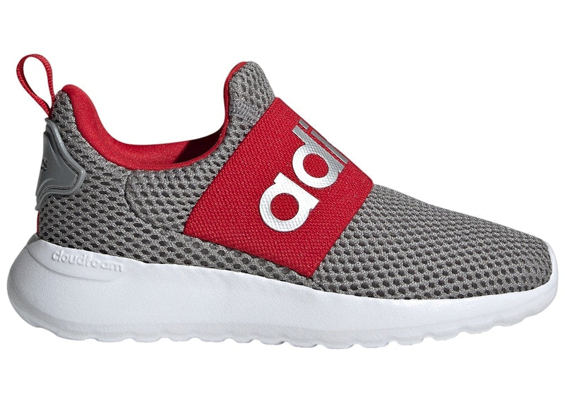 adidas Lite Racer Adapt 4.0 Grey Silver Metallic Scarlet (GS)