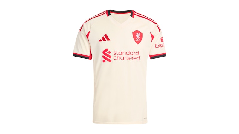 adidas Liverpool FC 2025/2026 Away Jersey Wonder White