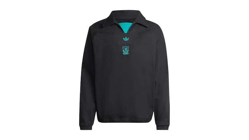 adidas Liverpool FC Terrace Icons Drill Sweatshirt Black